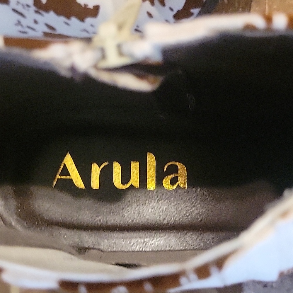 ARULA Cow Print Ankle Boots - Picture 5 of 6